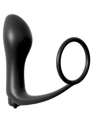 Anal Fantasy Ass-Gasm Cockring Plug Black