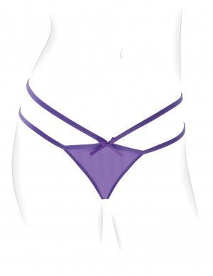 Fantasy For Her Petite Panty Thrill-Her O-S Purple