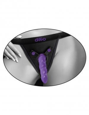 Dillio Purple Perfect Fit Harness Black O-S