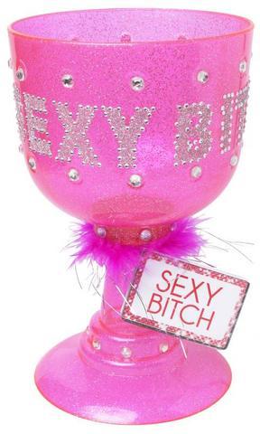 Bachelorette Party Favors Sexy Bitch Pimp Cup Pink