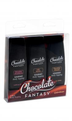 Chocolate Fantasy Body Topping Sampler 3 Pack 1.25oz