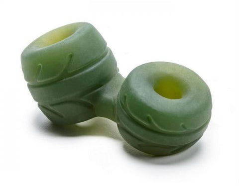 New SilaSkin Cock & Ball Green Ring + Stretcher