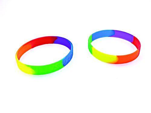 Gaysentials Rainbow Bracelet Set Silicone