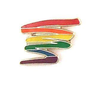 Gaysentials Lapel Pin Rainbow Squiggle