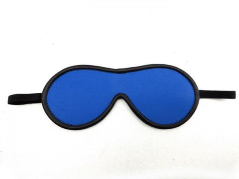 M2M Blindfold Leather Blue O-S