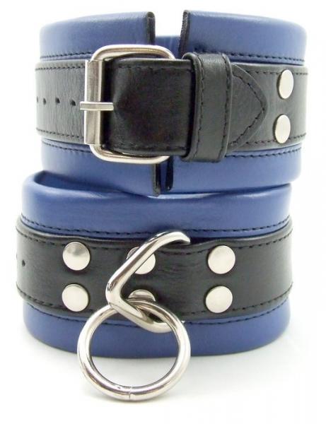 M2M Wrist Cuffs Black Blue Handcuffs