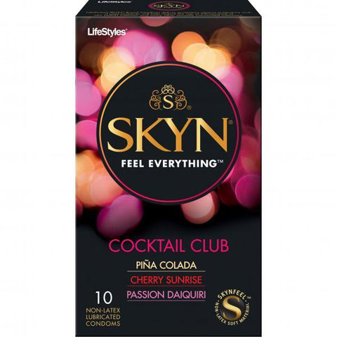Lifestyles Skyn Cocktail Club 10 Pack Non-Latex Condoms