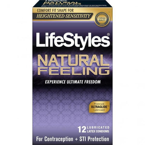 Lifestyles Natural Feeling 12 Pack Latex Condoms