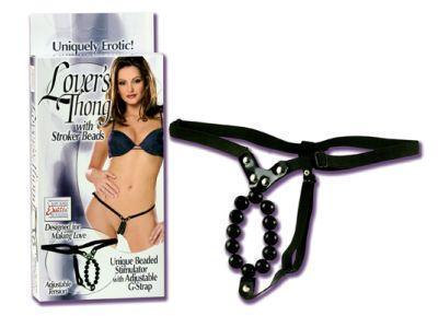 Lover's Thong w-Stroker Beads