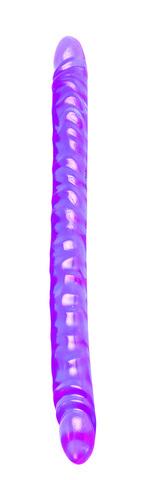 Translucence Slim Jim Duo Double Dong 17.5 Inch - Purple