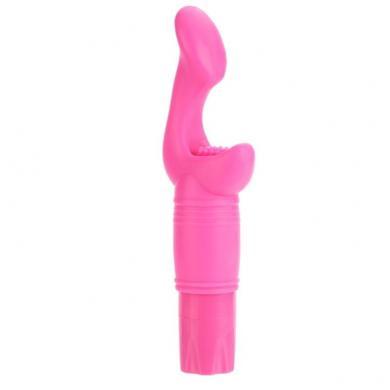 Silicone Personal Pleasurizer Dual Motor Vibe Waterproof Pink