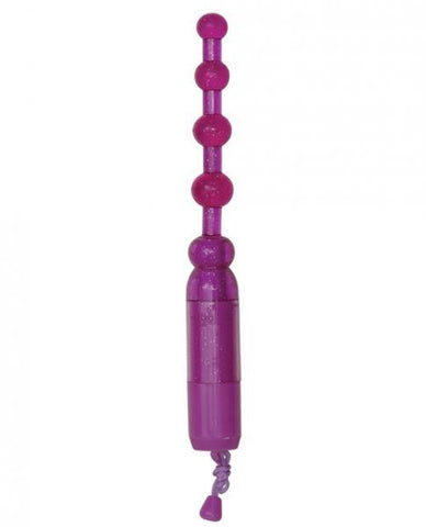 Waterproof Vibrating Anal Beads - Purple