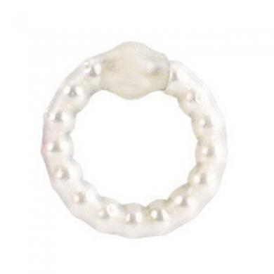 Pearl Beaded Prolong Ring White