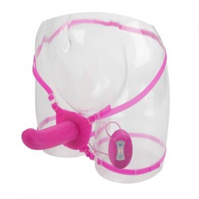 7 Function Silicone Dual Action Strap On - Pink