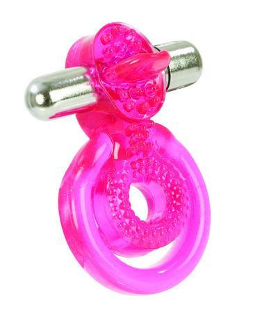 Dual Clit Flicker With Removable Waterproof Stimulator Pink