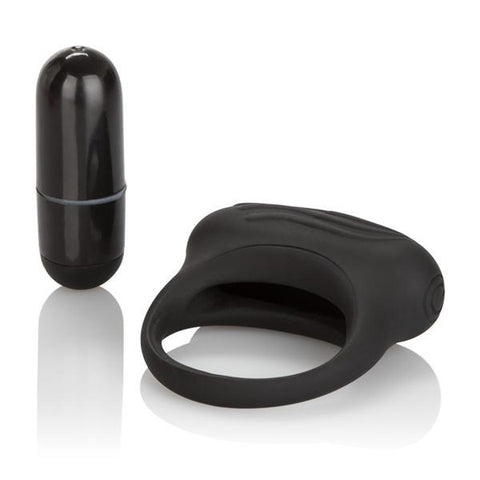 Lover's Arouser Black Vibrating Couples Ring