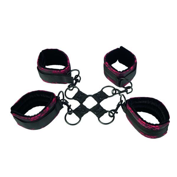 Scandal Hog Tie Black-Red