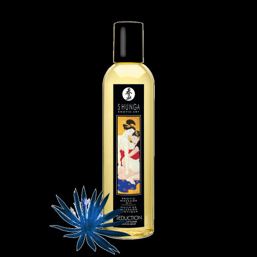 Shunga Massage Oil Asian Midnight Flower Seduction 8.4oz