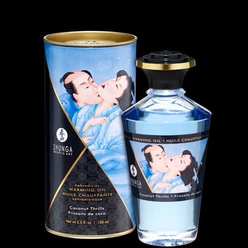 Shunga Warming Massage Oil Coconut 3.5 fluid ounces