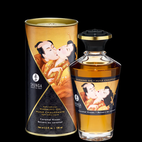 Shunga Warming Massage Oil Caramel 3.5 fluid ounces