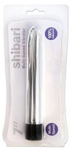 Shibari Multi-Speed 7 inches Vibrator Silver