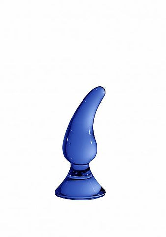 Chrystalino Genius Blue Glass Butt Plug