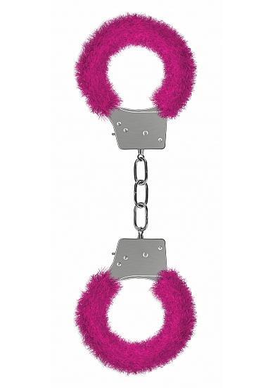 Ouch Beginners Handcuffs Furry Pink