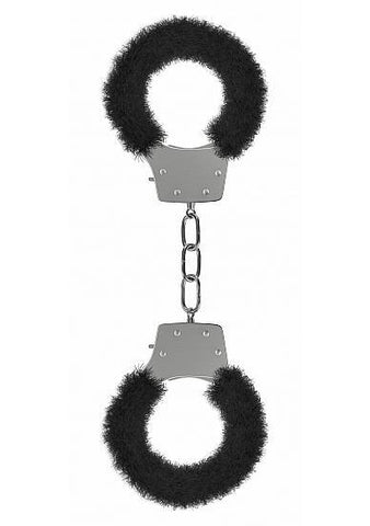 Ouch Pleasure Handcuffs Furry Black