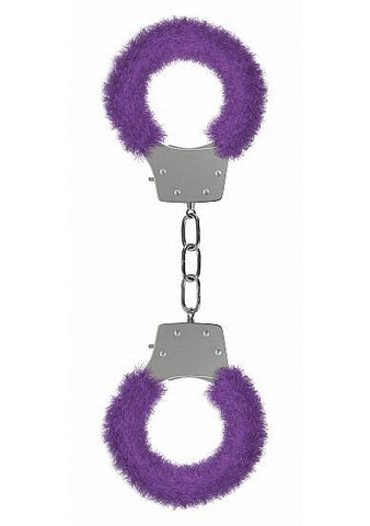 Ouch Pleasure Handcuffs Furry Purple