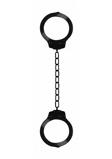 Ouch Beginners Legcuffs Metal Black