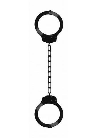 Ouch Beginners Legcuffs Metal Black