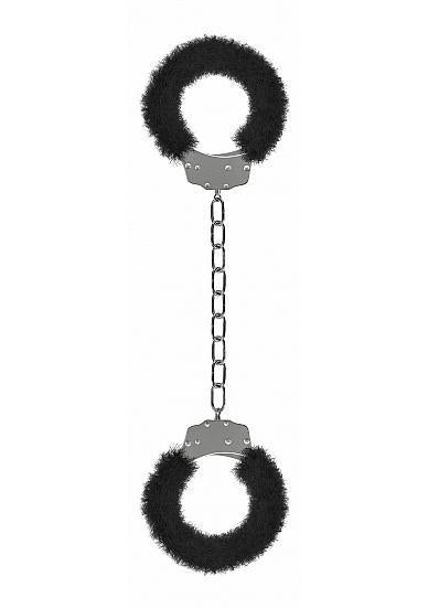 Ouch Beginners Legcuffs Furry Black