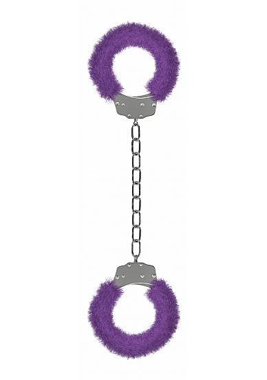 Ouch Beginners Legcuffs Furry Purple