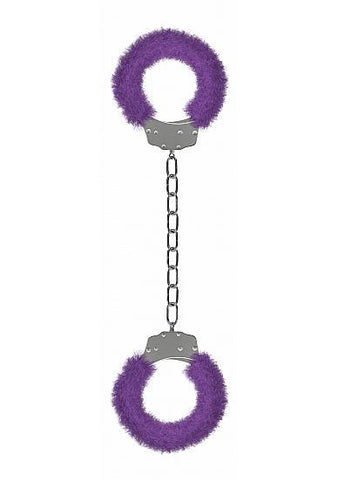 Ouch Beginners Legcuffs Furry Purple