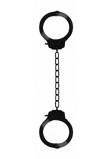 Ouch Pleasure Legcuffs Metal Black