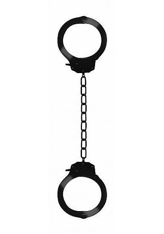 Ouch Pleasure Legcuffs Metal Black