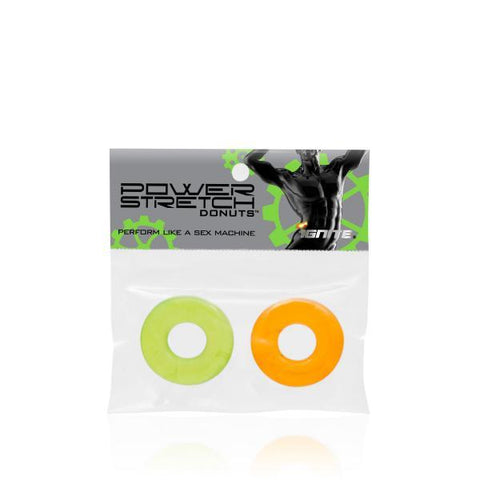 Power Stretch Donuts 2 Pack Orange-Green Rings