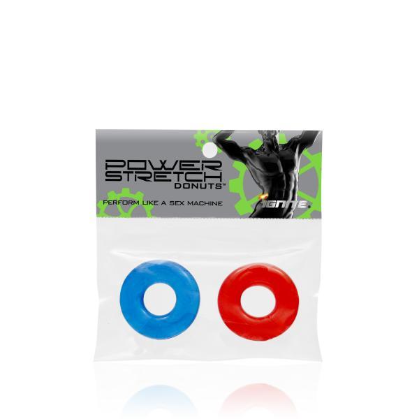 Power Stretch Donuts 2 Pack Red-Blue Rings