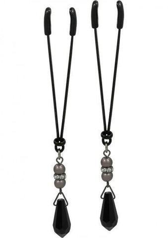 Lavish Black Pearl Clamps Tweezers - BLack