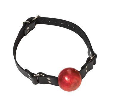 Small Ball Gag With Buckle 1.5 Inch Red