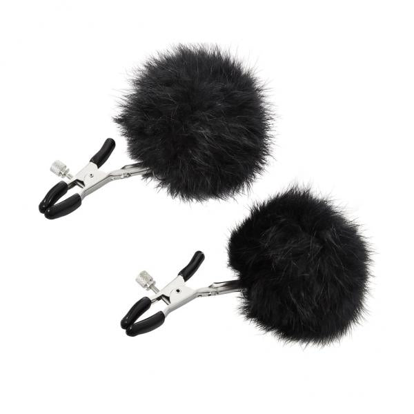 Sincerely Fur Nipple Clips Black