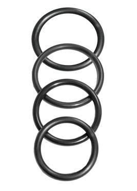 Sedeux ORings Rubber 4 Pack - Black