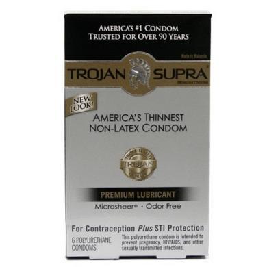 Trojan Supra Lubricated 6Pc