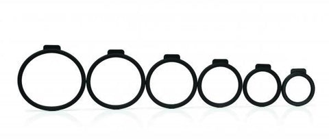 Tantus O Ring Set Black 6 Pack