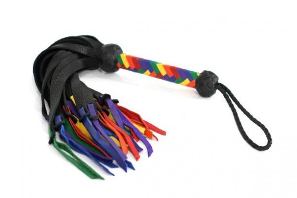 Pride Flogger Buffalo Falls Suede Tails