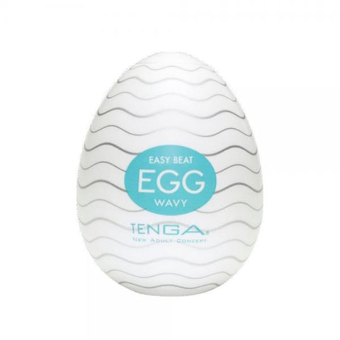 Tenga Easy Beat Egg Wavy White Stroker