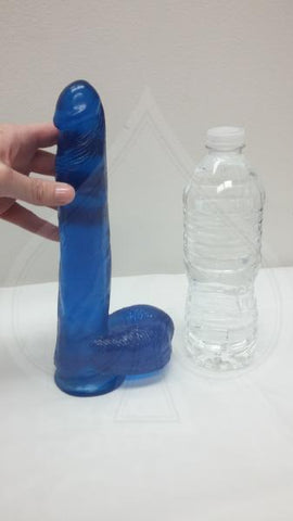 TLC Carmen's Fun Cock Blue 8.5 inches Dildo