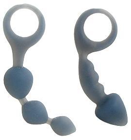 Bottoms Up Butt Silicone Anal Butt Plug Set Smoke