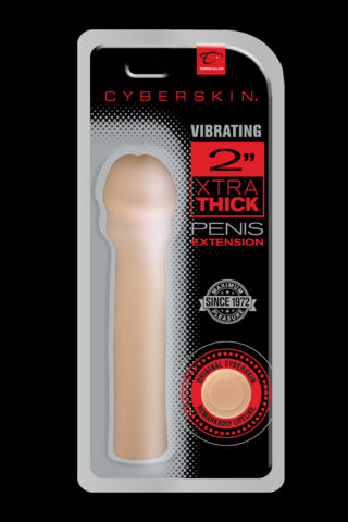 Cyberskin 4 inches Xtra Thick Vibrating Transformer Penis