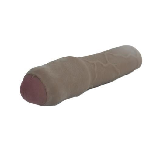 Cyberskin 3 inches Xtra Thick Uncut Penis Extension Dark